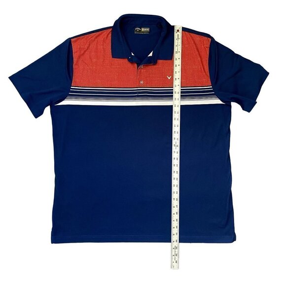 Callaway | Opti Dri Polo Shirt | Blue & Orange | Size: XXL - Picture 6 of 6